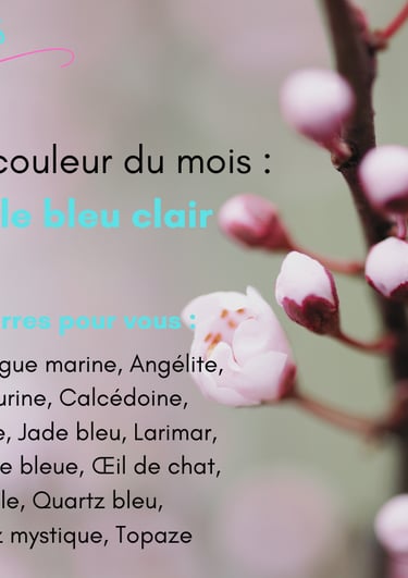Les pierres bleu clair de mars Les Couleurs de Lo