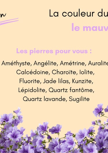Les pierres mauves de juin Les Couleurs de Lo