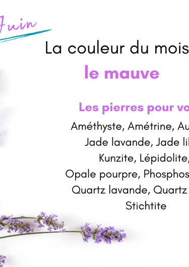 Les pierres mauves de mai Les Couleurs de Lo