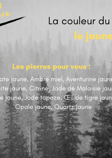 Les pierres jaune de novembre Les Couleurs de Lo