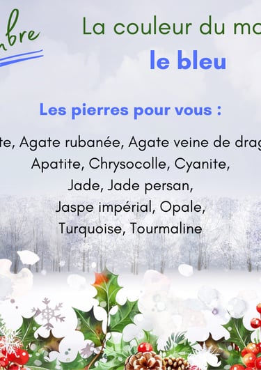 Les pierres bleues de décembre Les Couleurs de Lo