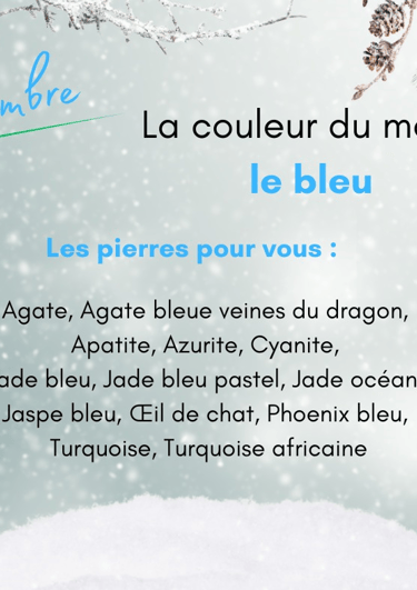 Les pierres bleues de décembre Les Couleurs de Lo
