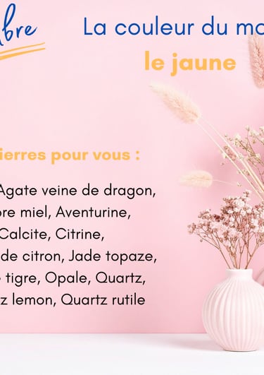 Les pierres jaune de novembre Les Couleurs de Lo