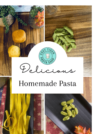variety of fresh, homemade pasta and dough