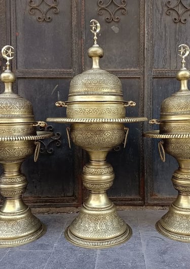 Copper incense burner