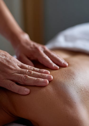 a woman getting a osteopathic treatment