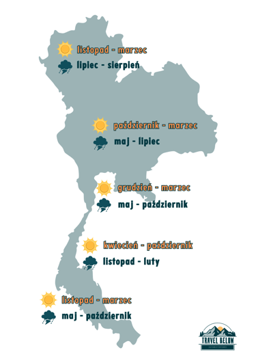mapa pogodowa Tajlandia