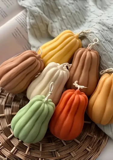 Bunte Kürbis-Kerzen im Herbst-Workshop Bern – saisonaler Kerzenkurs, ideal für Geburtstage, Teameven