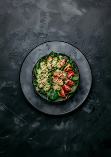 Healthy Salad on the table