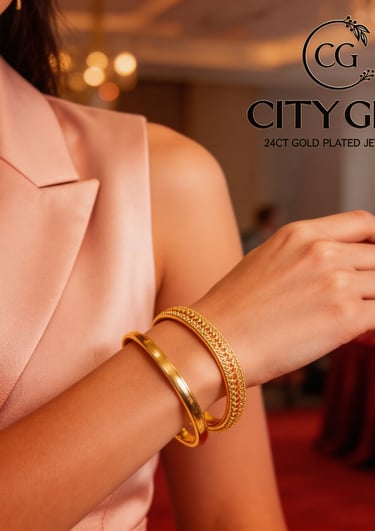 Premium gold plated bangles collection for women — goldplatedbangles.in