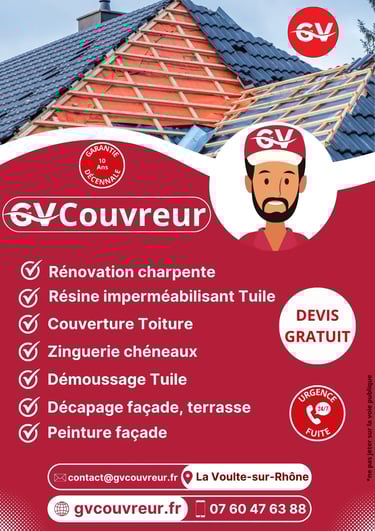 flyer de Gv couvreur