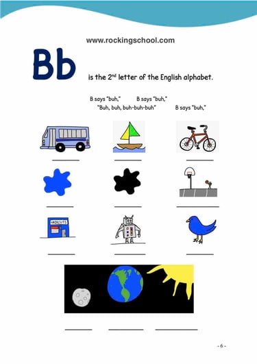 letter b phonics free english worksheets free esl worksheet free efl worksheet beginner english