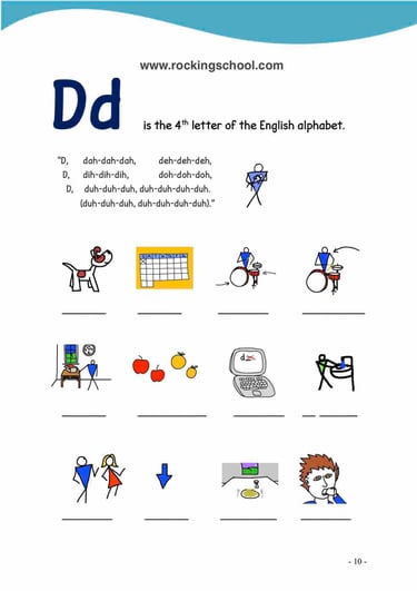 letter d phonics free english worksheets free esl worksheet free efl worksheet beginner english