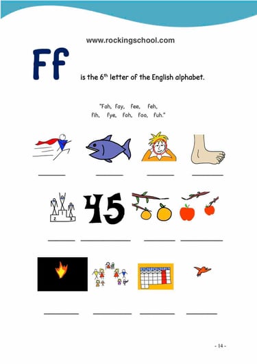 letter f phonics free english worksheets free esl worksheet free efl worksheet beginner english