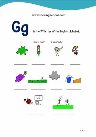 letter g phonics free english worksheets free esl worksheet free efl worksheet beginner english