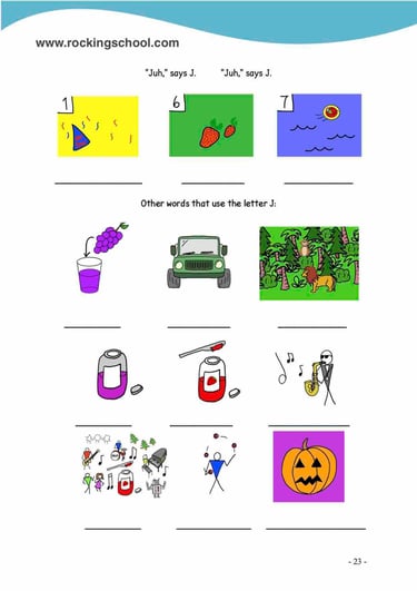 letter j phonics free english worksheets free esl worksheet free efl worksheet beginner english