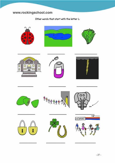letter l phonics free english worksheets free esl worksheet free efl worksheet beginner english