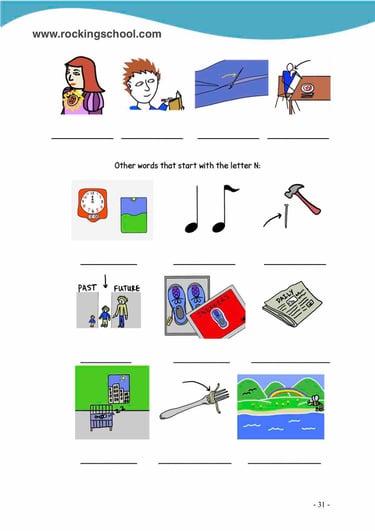 letter n phonics free english worksheets free esl worksheet free efl worksheet beginner english