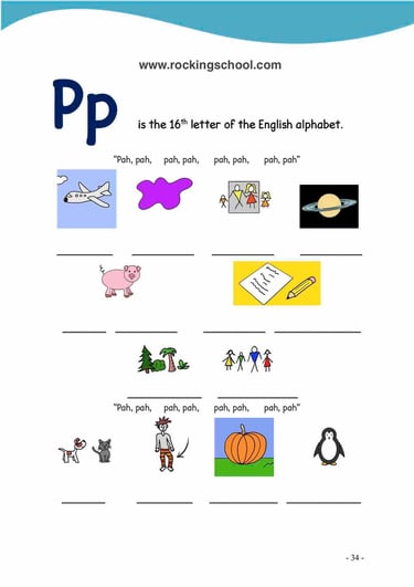 letter p phonics free english worksheets free esl worksheet free efl worksheet beginner english