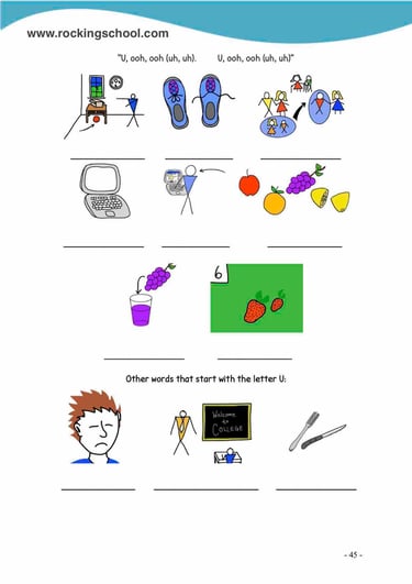 letter u phonics free english worksheets free esl worksheet free efl worksheet beginner english