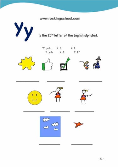 letter y phonics free english worksheets free esl worksheet free efl worksheet beginner english