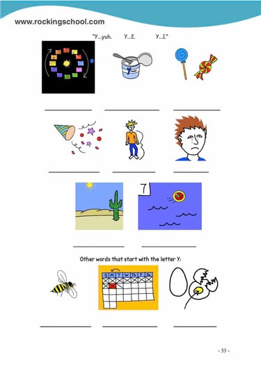 letter y phonics free english worksheets free esl worksheet free efl worksheet beginner english