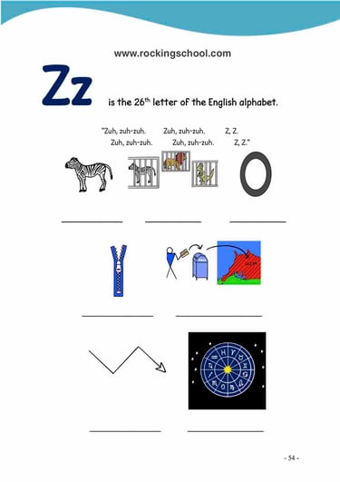 letter z phonics free english worksheets free esl worksheet free efl worksheet beginner english