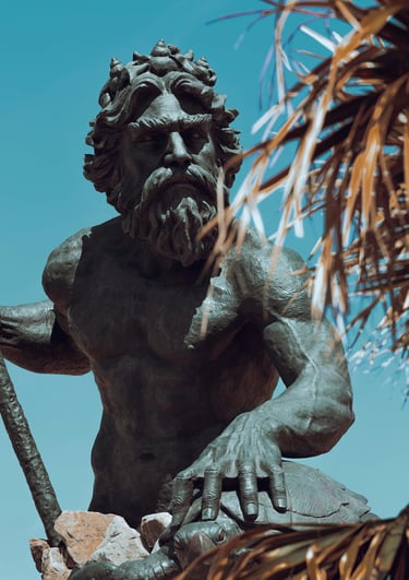 Statue of King Neptune on the Virginia Beach oceanfront