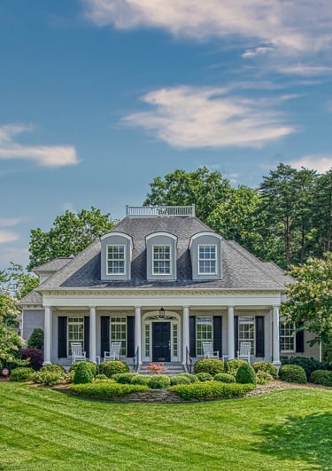 Exterior photo of a residential home in Greensboro, NC, captured by Carolina Capture real estate photography.