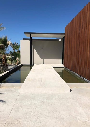 Travertino San Pablo instalado en una casa de México