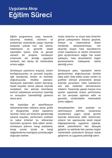 SI simülasyon eğitim süreci