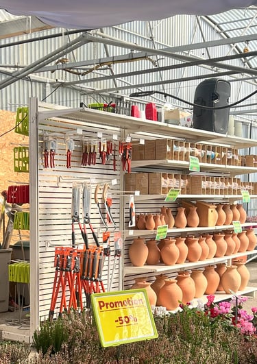 Rayon outils et accessoires de jardinerie