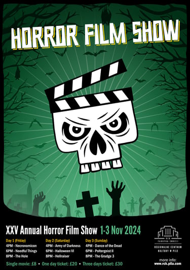 Horror Film Show poster design