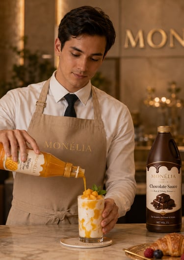 MONÉLIA premium syrups gourmet sauces and fruit purees for cafés hotels restaurants and HoReCa marke