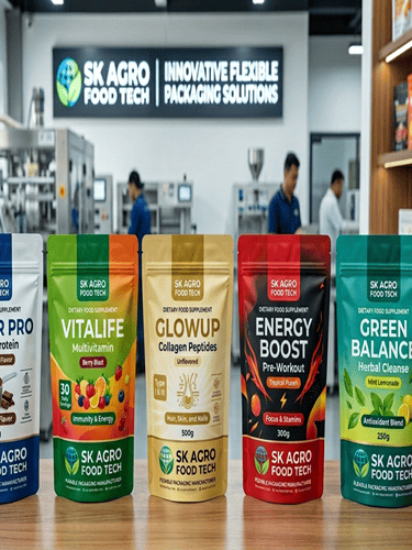 Diet suppliment Packaging pouches Manufacturer