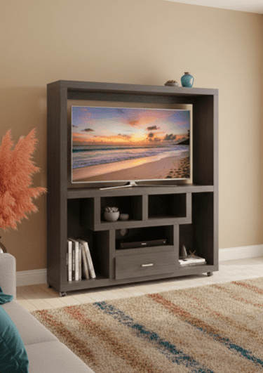 Mueble para televisiòn con llantas