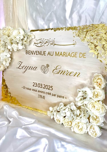 panneau d'entrée personnalisé de mariage fiançailles anniversaire