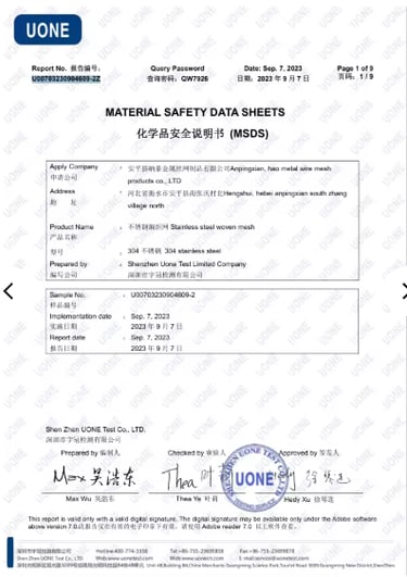MSDS ensures smooth cross-border transport and safe handling by detailing the safety info of the fen