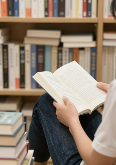 Close-up of beautifully illustrated children's books arranged on a shelf.