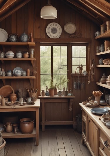 mutliple jars filled with different goods on a wooden farm stand table 
