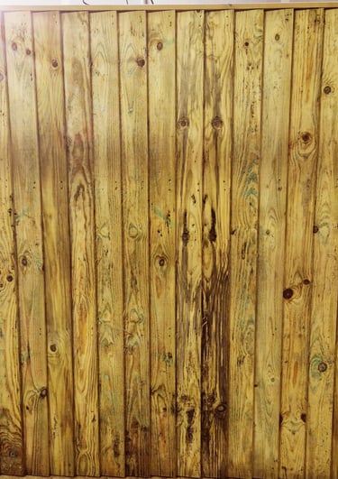 Front of a Pillar to Post 6ft fence panel