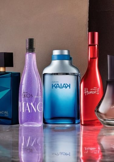 Coleccion de perfumes Natura incluidos Luna, Kaiak, Essencial y Ekos