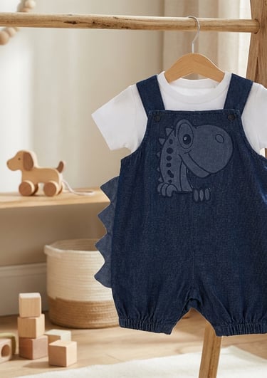baby boys dungaree set