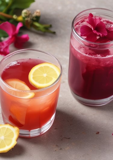 sliced lemon beside sliced lemon on chopping board