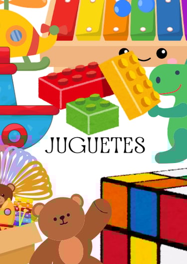 collage juguetes de reuso