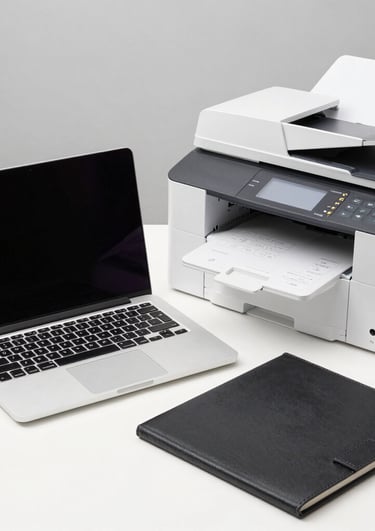 A modern workspace showing various tech and multimedia equipment available for reservation.