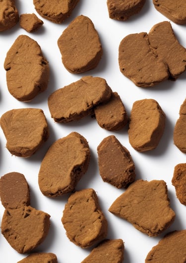 Smooth, golden hash blocks stacked neatly on a dark slate surface