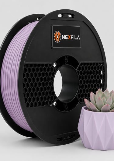 NEXFILA Matte Pastel PLA+ 3D printer filament with smooth pastel finish for professional-quality