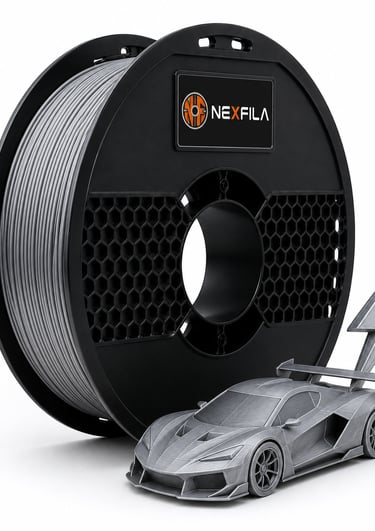 NEXFILA Ultra-Speed PLA+ high-speed 3D printer filament spool for fast and accurate printing.