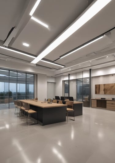 A vibrant collage showing a construction site, a sleek laptop with code on screen, and colorful t-shirts hanging on a rack.